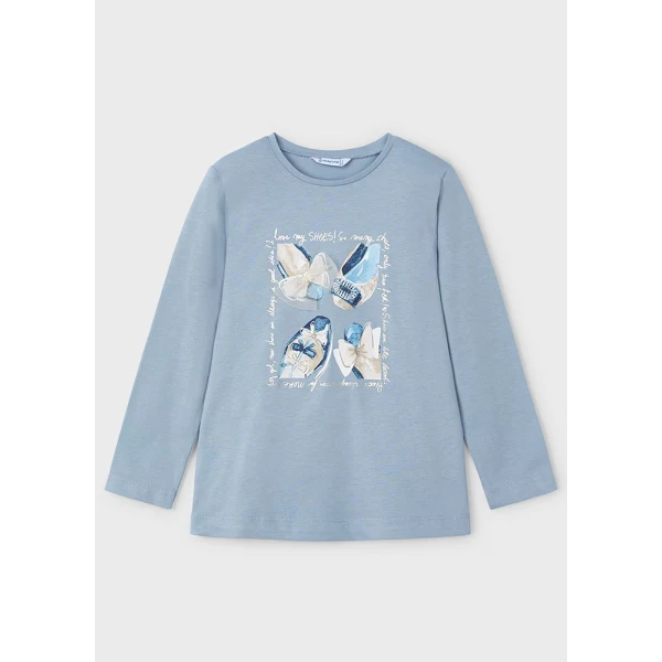 MAYORAL LONG SLEEVES BLOUSE LIGHT BLUE