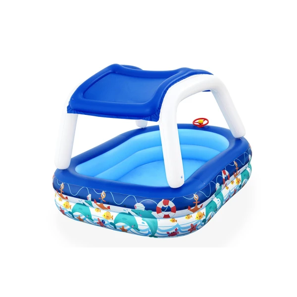 BESTWAY INFLATABLE FAMILY POOL 212X155X132 cm SEA CAPTAIN