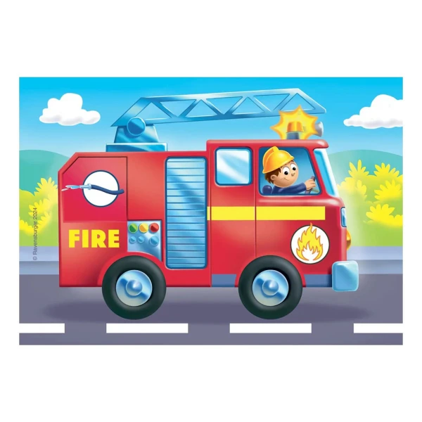 RAVENSBURGER MY FIRST PUZZLES 2-3-4-5 pcs RESCUE VEHICLES