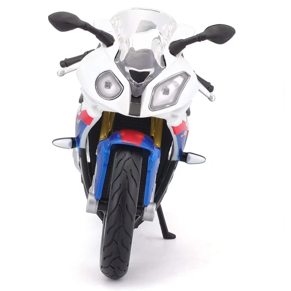 MAISTO 1:12 MOTORCYCLES - BMW S 1000 RR WHITE/BLUE