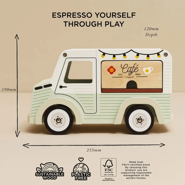 LE TOY VAN WOODEN CAFE VAN