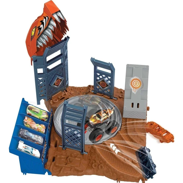 HOT WHEELS MT ARENA WORLD MEDIUM SETS - TIGER SHARK SPIN-OUT CHALLENGE