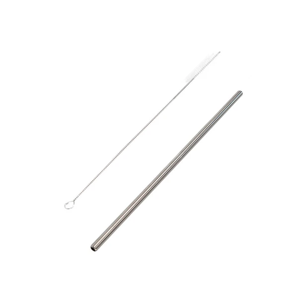 ESTIA HOME ART STAINLESS STEEL STRAWS WITH BRUSH FOR STRAW TUMBLER 900ml