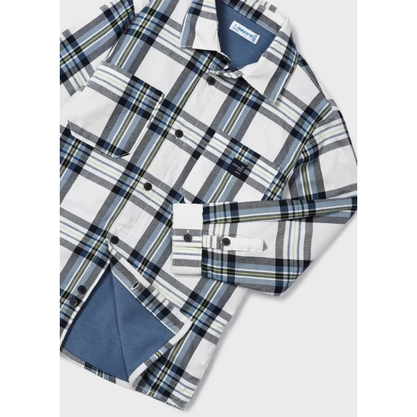 MAYORAL CHECKED SHIRT ICE