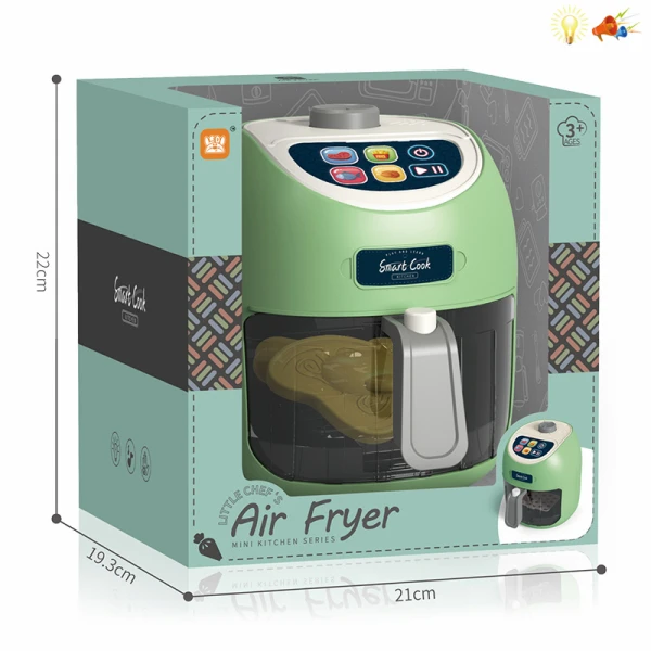 MINT GREEN AIR FRYER WITH TOUCH FUNCTIONS LIGHTS & SOUNDS