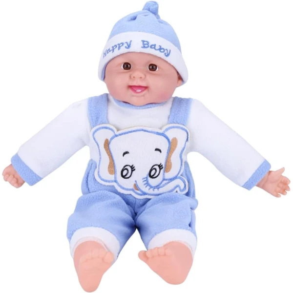 LARGE BABY 50cm FOR STROLLER WITH SOUNDS IN GREEK - VARIOUS COLORS
