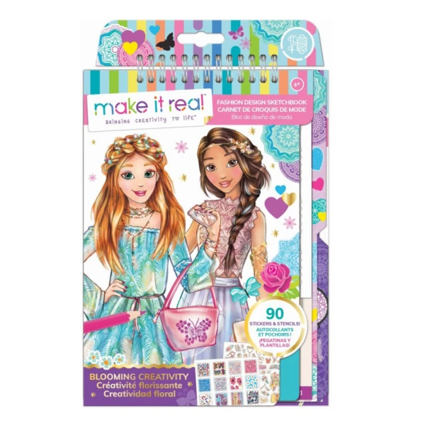MAKE IT REAL - FASHION DESIGN SKETCHBOOK BLOOMING CREATIVITY