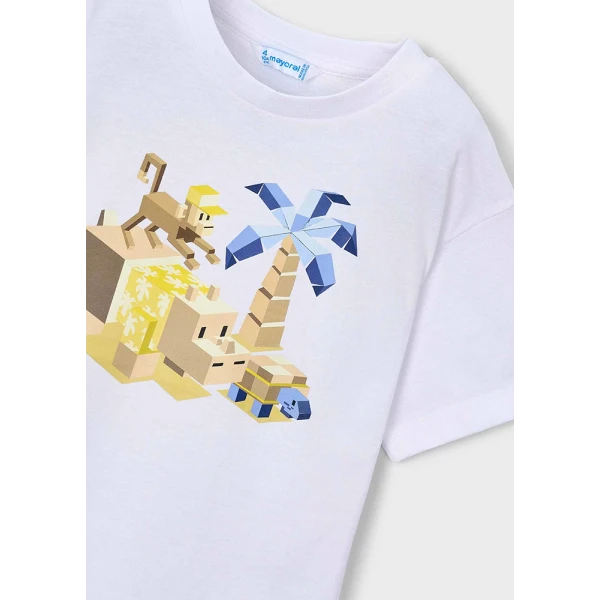 MAYORAL SET COTTON JERSEY 2 BLOUSES YELLOW 