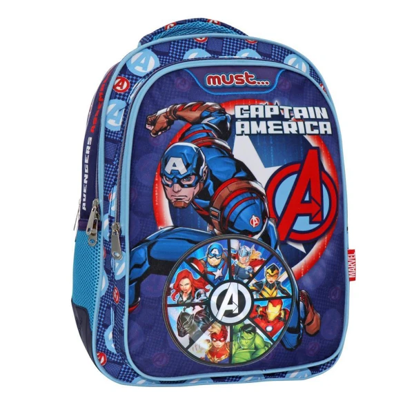 MUST ΤΣΑΝΤΑ ΠΛΑΤΗΣ 32X18X43 εκ. 3 ΘΗΚΕΣ CAPTAIN AMERICA