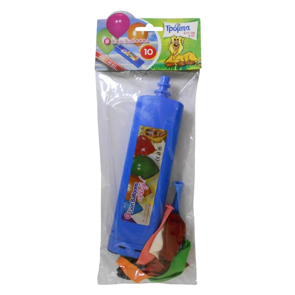 BBS BALLOONS 10 pcs  & PUMP - 4 COLOURS