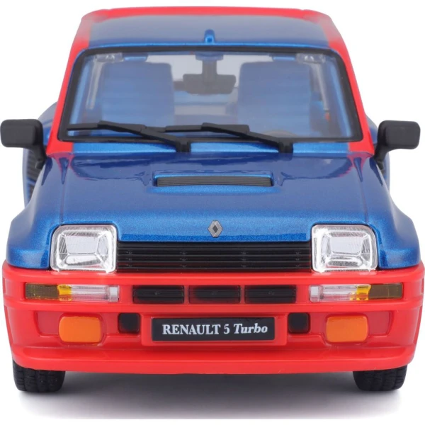 BBURAGO 1:24 RENAULT 5 TURBO BLUE RED