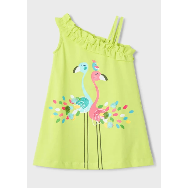 MAYORAL DRESS ASYMMETRICAL CITRUS