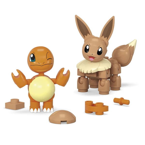 MEGA POKEMON POKEBALL 40 pcs SET OF 2 - CHARMANDER & EEVEE