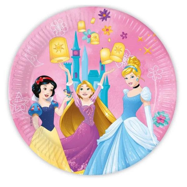 PAPER PLATES 23 cm  8 pcs PRINCESS LIVE YOUR STORY