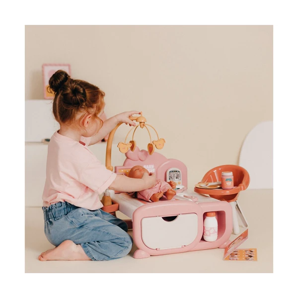 SMOBY BABY NURSE ΣΕΤ ΥΠΝΟΥ ΚΑΙ ΦΡΟΝΤΙΔΑΣ ΚΟΥΚΛΑΣ
