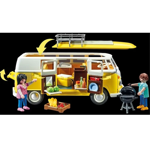 PLAYMOBIL VOLKSWAGEN T1 CAMPER BUS ΚΙΤΡΙΝΟ