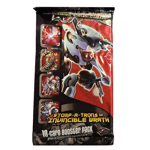 DUEL MASTERS CARD GAME STOMP-A-TRONS INVINCIBLE WRATH BOOSTER