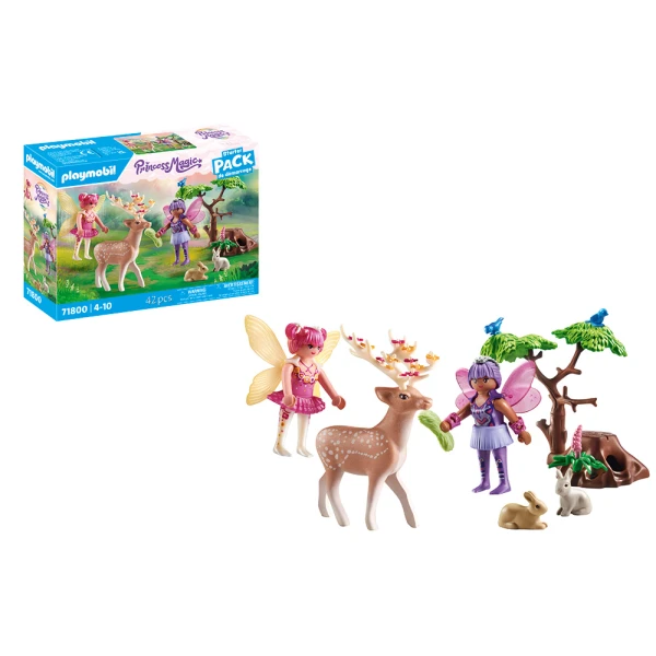 PLAYMOBIL PRINCESS MAGIC STARTER PACK FAIRIES WITH FOREST ANIMALS