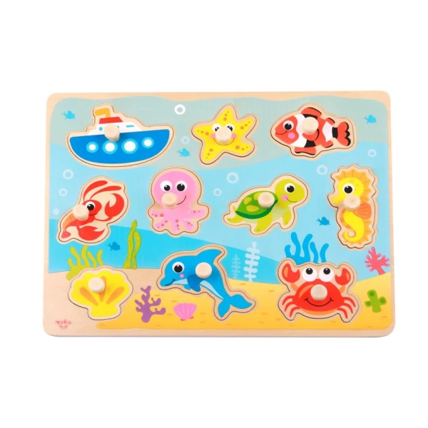 WOODEN WEDGE PUZZLE SEA