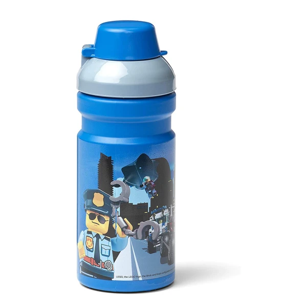 LEGO BOTTLE 390ml CITY LEGO 023 BRIGHT BLUE