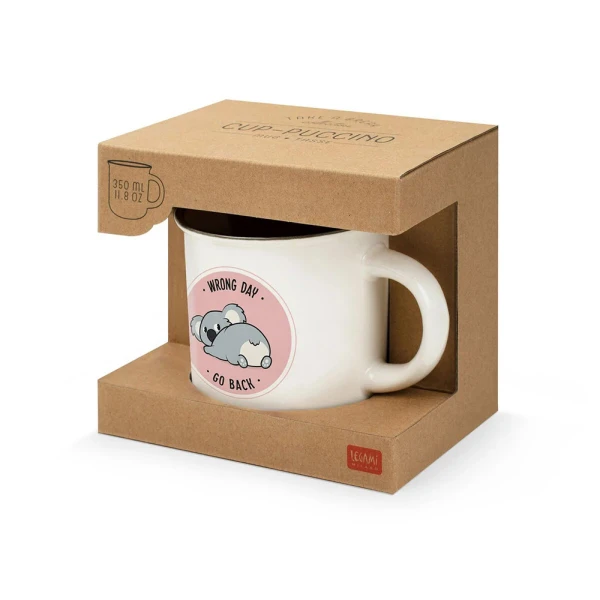 LEGAMI PORCELAIN MUG TAKE A BREAK CUP-PUCCINO 350ml - KOALA
