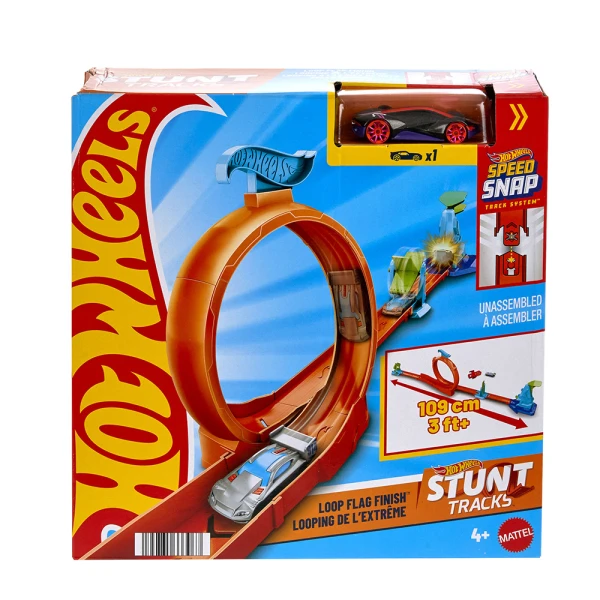 HOT WHEELS STUNT LOOP FLAG FINISH