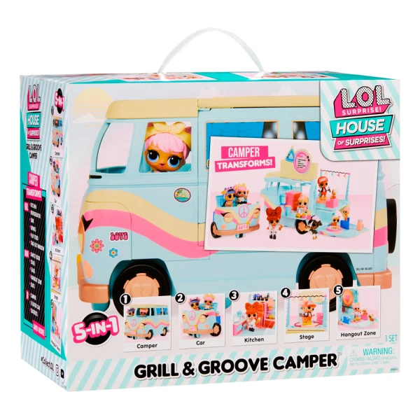 LOL SURPRISE GRILL & GROOVE CAMPER