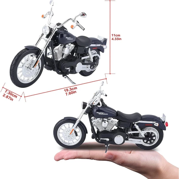 MAISTO 1:12 H-D MOTORCYCLES 2006 FXDBI DYNA STREET BOB BLUE