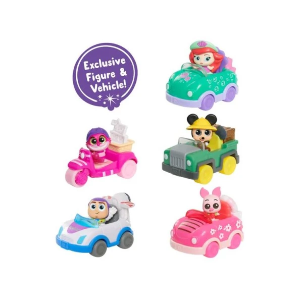 DISNEY DOORABLES VEHICLE WITH SURPRISE FIGURE