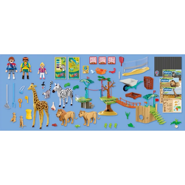 PLAYMOBIL ANIMALS & FRIENDS  ZOO WILDERNESS CLIMBING PARK