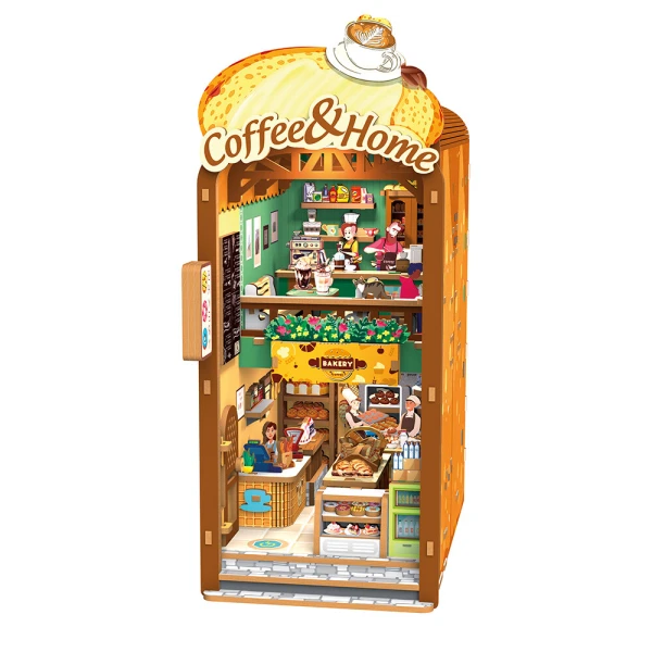 WUDORLD BOOKNOOK ΞΥΛΙΝΗ ΚΑΤΑΣΚΕΥΗ COFFEE & HOME