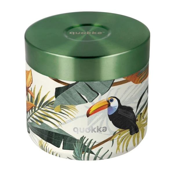 QUOKKA STAINLESS STEEL ΔΟΧΕΙΟ ΦΑΓΗΤΟΥ 604ml WHIM TROPICAL