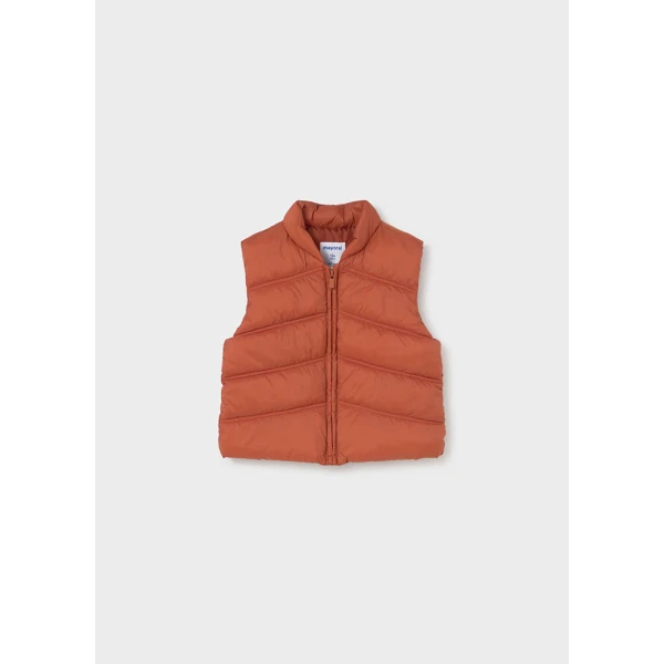 MAYORAL SET PANTS SWEATSHIRT VEST TERRACOTTA