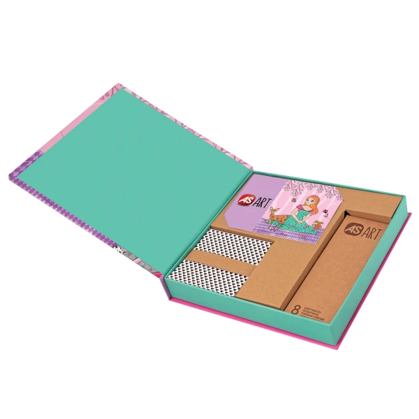 AS ART COLOR PENCILS PRINCESSES FOR AGES 4+