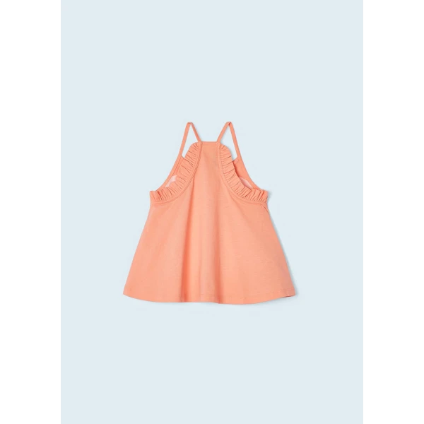 MAYORAL BLOUSE WITH STRAPS FRUITS PEACH