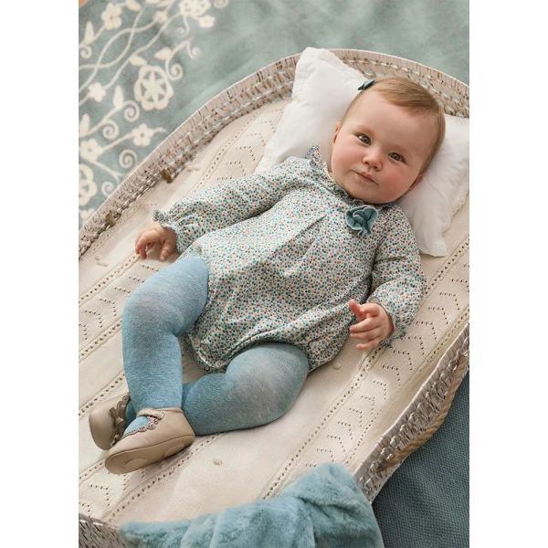 MAYORAL SET ROMPER AND TIGHTS ICEBERG