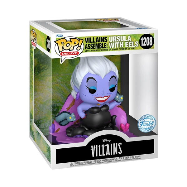 FUNKO POP! DELUXE DISNEY VILLAINS ASSEMBLE VINYL FIGURE URSULA WITH EELS 1208
