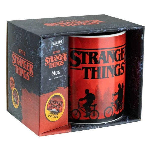 PALADONE XL MUG 550ml STRANGER THINGS AND STICKER