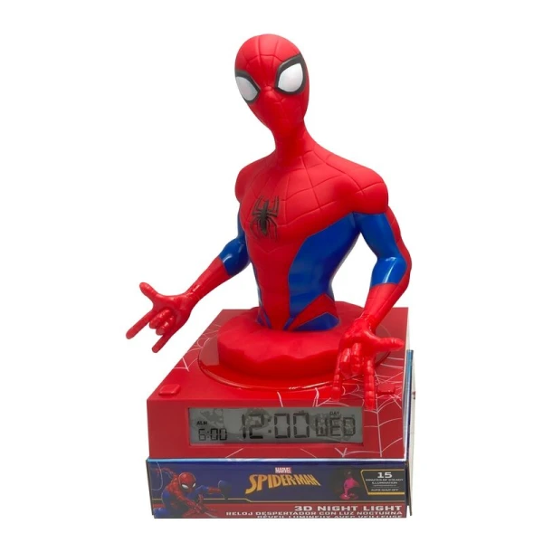 ΦΩΤΙΣΤΙΚΟ 3D ΜΕ ΞΥΠΝΗΤΗΡΙ ΚΑΙ ΗΜΕΡΟΜΗΝΙΑ SPIDERMAN 