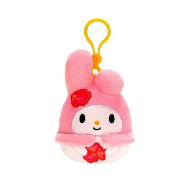 SQUISHMALLOWS SANRIO PLUSH KEYCHAIN 9 cm. TROPICAL FOOD - MY MELODY