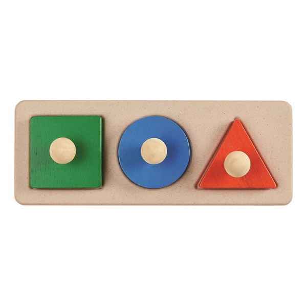 PLAN TOYS WOODEN PUZZLE WITH SHAPES