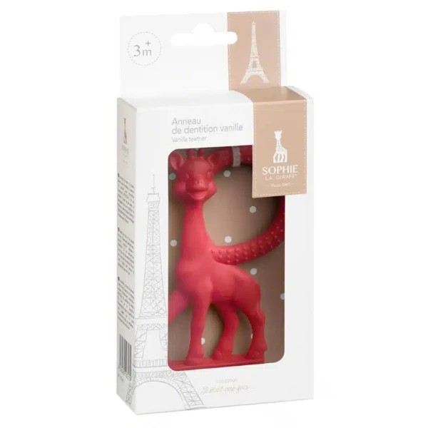 SOPHIE LA GIRAFE ΚΡΙΚΟΣ ΟΔΟΝΤΟΦΥΙΑΣ ΚΑΜΗΛΟΠΑΡΔΑΛΗ VANILLA ΣΕ ΚΟΥΤΙ ΔΩΡΟΥ - 3 ΧΡΩΜΑΤΑ