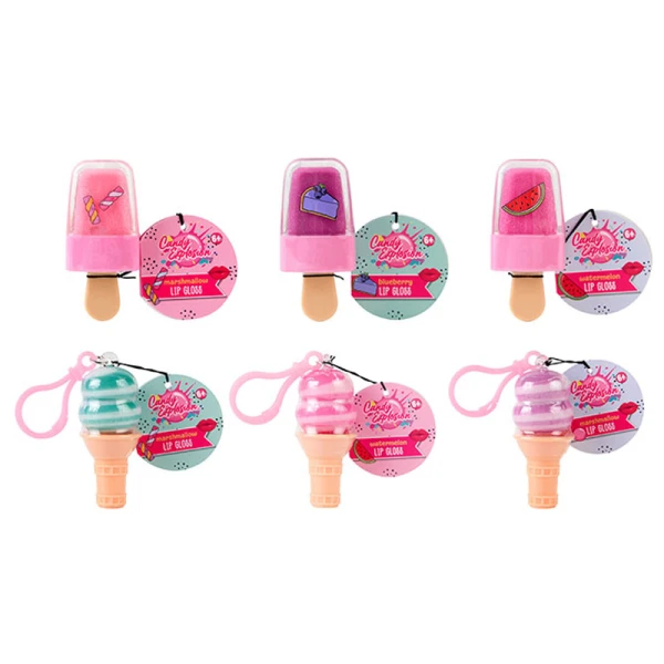 CREATE IT! CANDY EXPLOSION LIP GLOSS ICE CREAMS - 6 DESIGNS