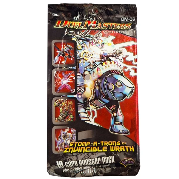 DUEL MASTERS CARD GAME STOMP-A-TRONS INVINCIBLE WRATH BOOSTER