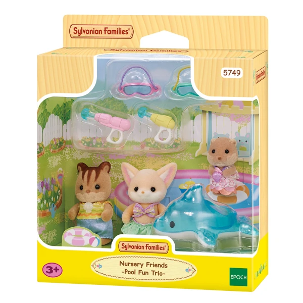 THE SYLVANIAN FAMILIES NURSERY FRIENDS POOL FUN TRIO
