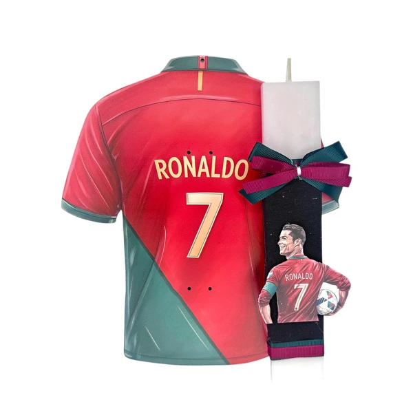 HANDMADE EASTER CANDLE FOOTBALL PLAYER No7
