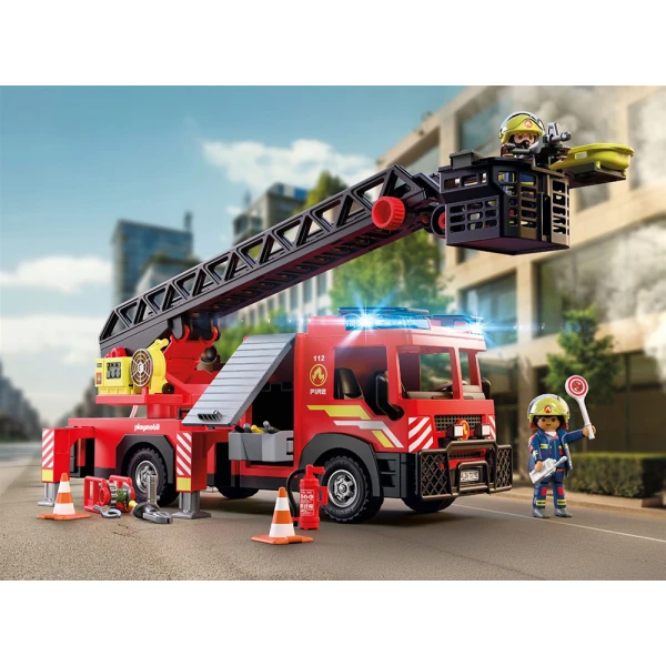 PLAYMOBIL CITY ACTION ΠΥΡΟΣΒΕΣΤΙΚΟ ΟΧΗΜΑ ΜΕ ΣΚΑΛΑ ΚΑΙ ΚΑΛΑΘΙ