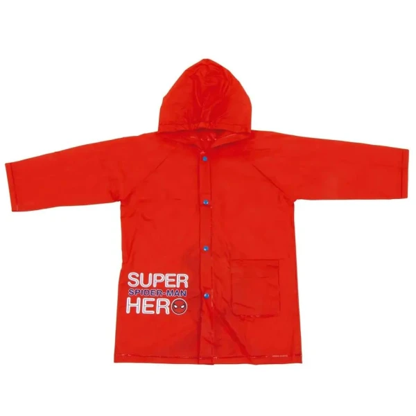 PVC RAINCOAT SPIDERMAN RED