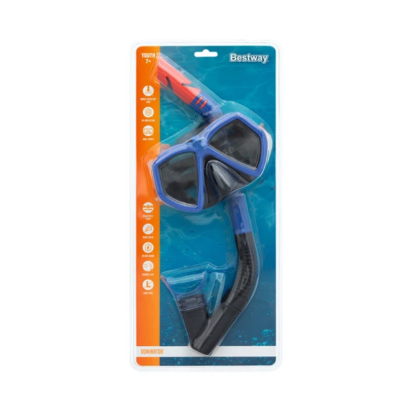 BESTWAY SET MASK & SNORKEL DOMINATOR BLUE-BLACK