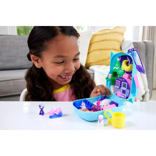 POLLY POCKET Ο ΚΟΣΜΟΣ ΤΗΣ POLLY - ΣΕΤΑΚΙ SNOWY SLEEPOVER OWL